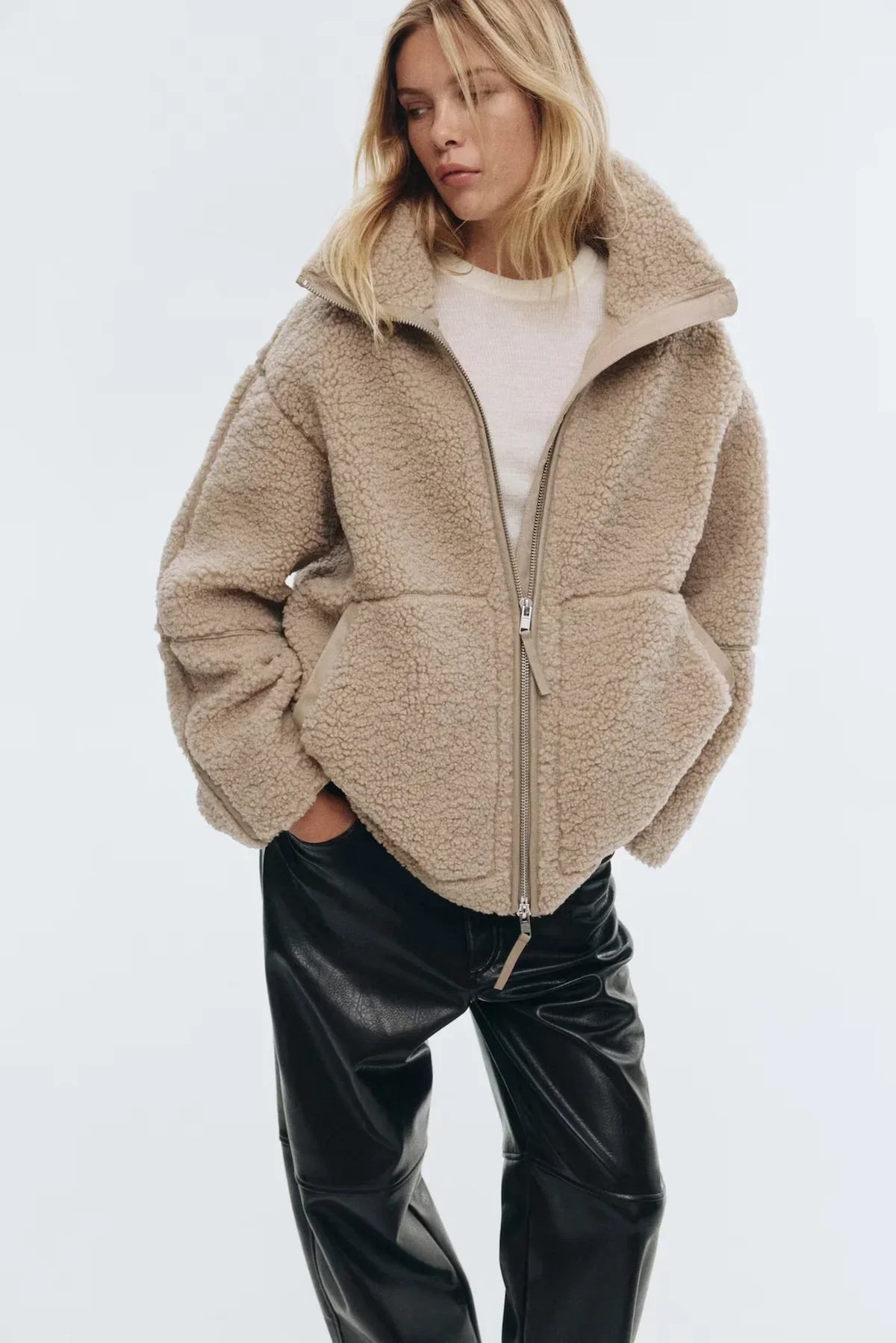 KAJA | Abrigo suave estilo peluche