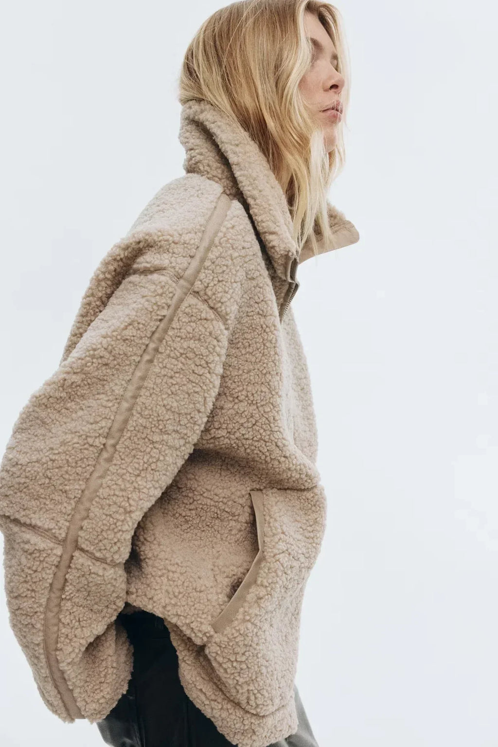 KAJA | Abrigo suave estilo peluche